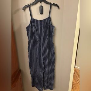 Navy Striped Women's jumpsuit